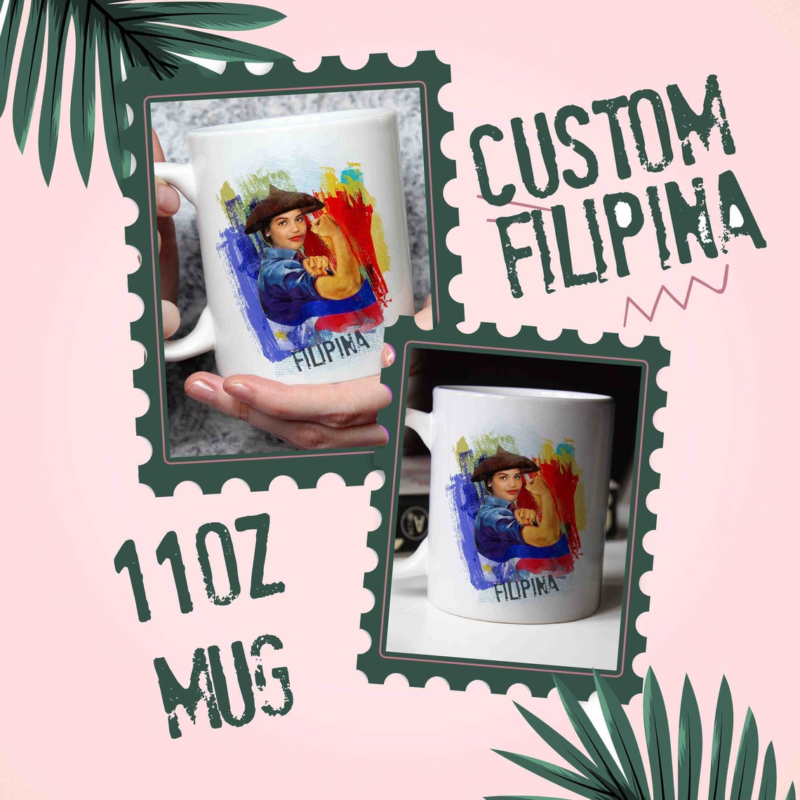 Filipina Mugs Personalized Custom Philippine Mugs Etsy