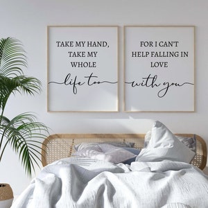 Couple Prints Set of 2, Above Bed Prints, Bedroom Prints, Living Room ...