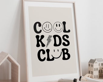 Boys Bedroom Prints, Boys Personalised Bedroom Decor, Boys Monochrome Prints, Cool Kids Club, Boys Will Be Boys Print, Boys Bedroom Decor