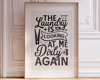 Laundry Room Print - Utility Room Print - Laundry Room Accessories - Wall Prints - Wall Art - Home Decor - Home Trend Utility Room Decor