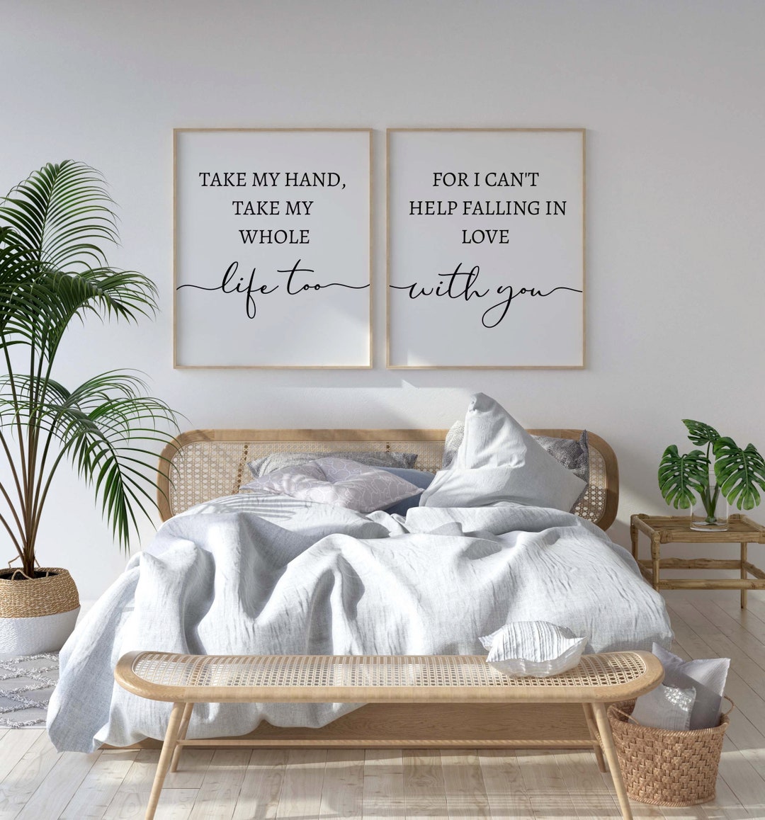 Couple Prints Set of 2, Above Bed Prints, Bedroom Prints, Living Room ...