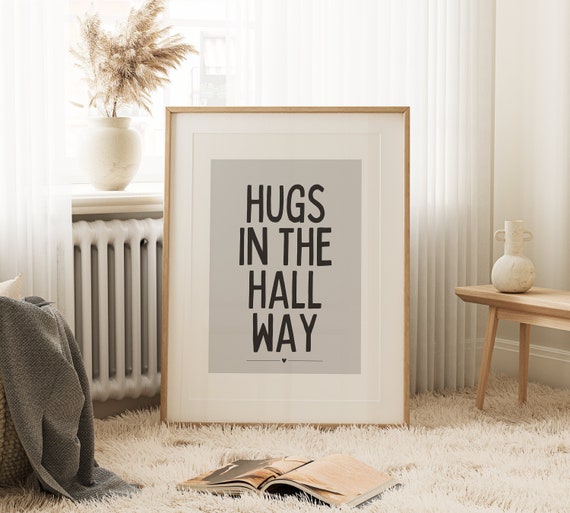 Hugs in the Hallway Print, Botanical Print, Colourful Prints, Cottage Decor, Boho Prints, Home Decor, Hallway Prints, Neutral Decor