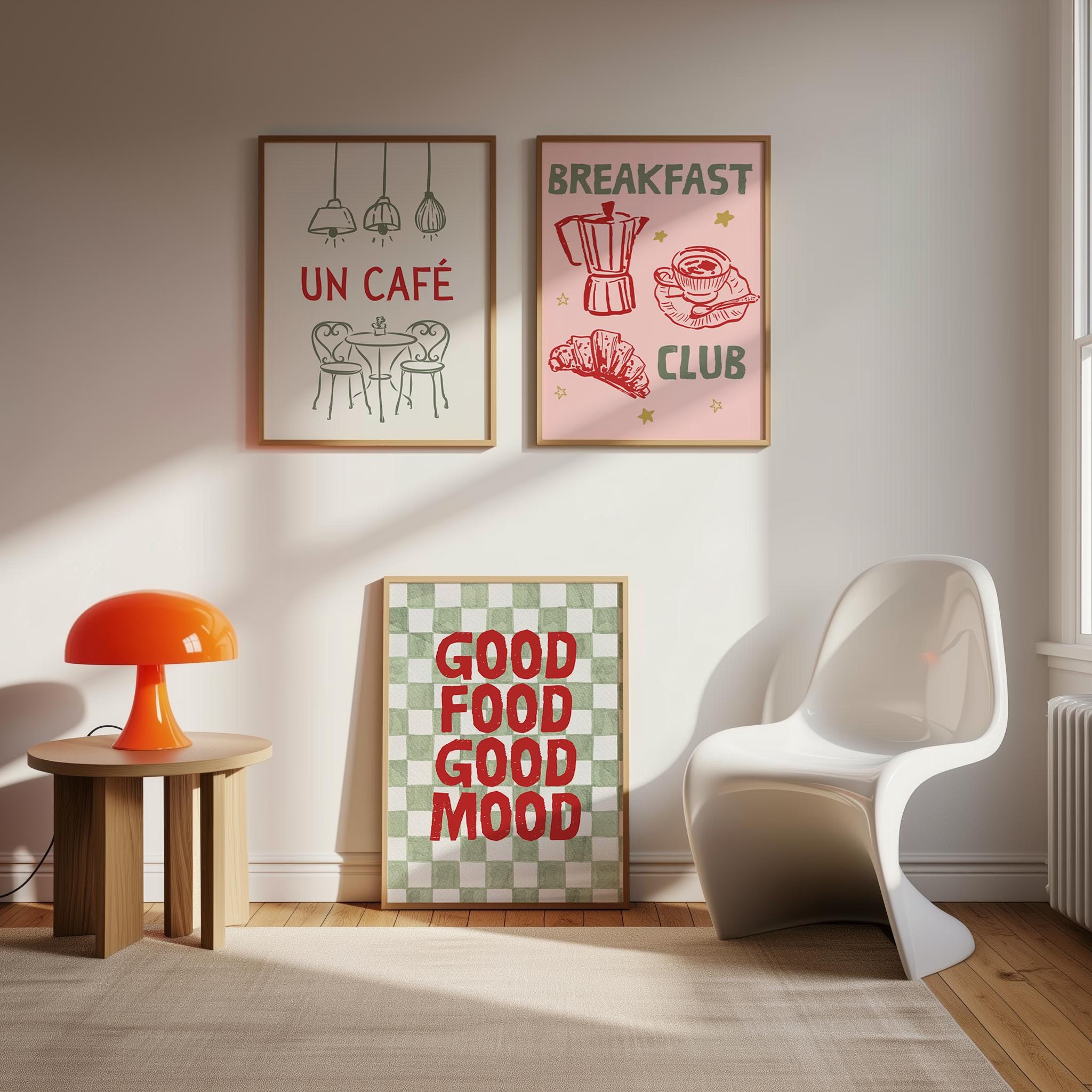 retro kitchen prints, set of 3, food wall art (digital... Kitchen Set of 3 Prints, Retro Kitchen Prints Wall Art Prints for ...