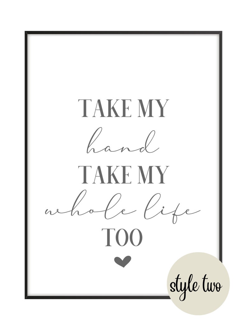 Set of Three Holding Hands Prints Set of 3 Prints With Quote Etsy UK