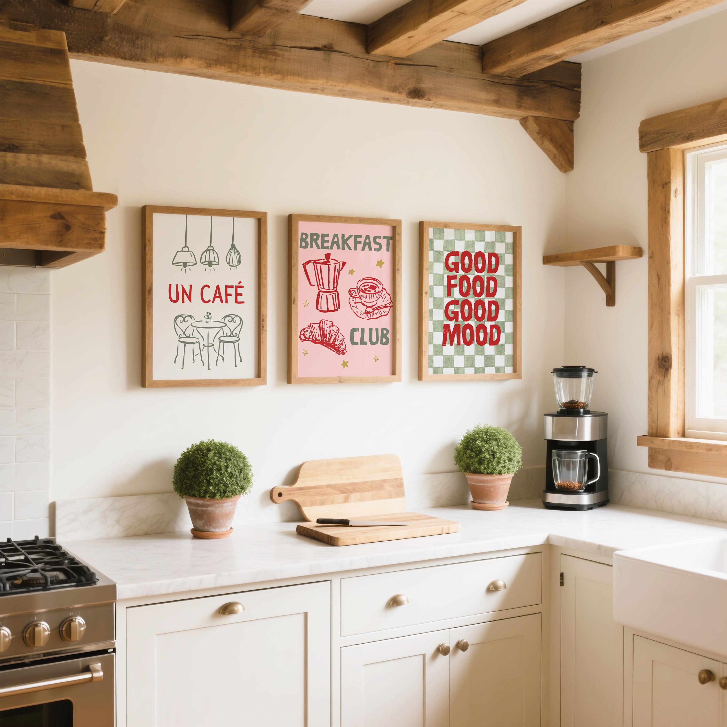 mega retro kitchen gallery wall art set of 90,... Kitchen Set of 3 Prints, Retro Kitchen Prints Wall Art Prints for ...