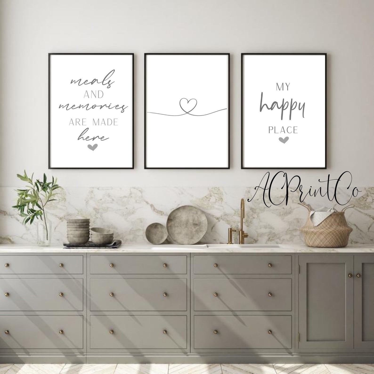 Set of 3 Kitchen Prints Kitchen Print Kitchen Decor Set of Etsy