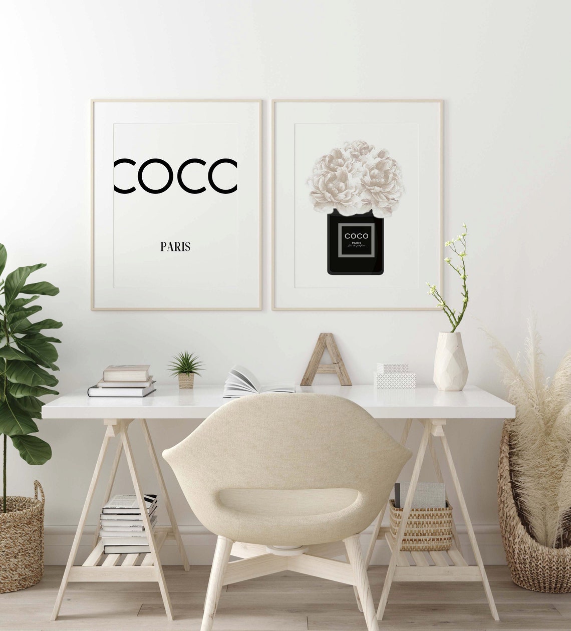 Fashion Prints Set of 2 Beauty Prints Dressing Room Decor Etsy