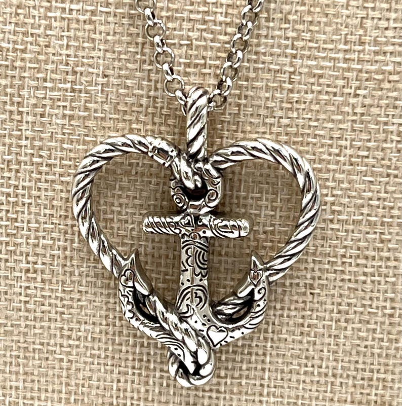 Brighton Anchor & Heart Pendant with Necklace New with Tags zdjęcie 2