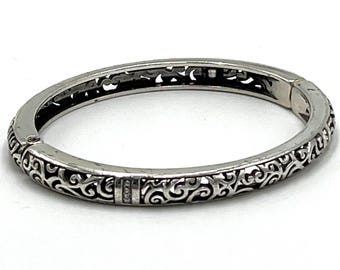Brighton Open Scroll/Filigree Clamp Bracelet