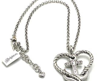 Brighton Anchor & Heart Pendant with Necklace New with Tags