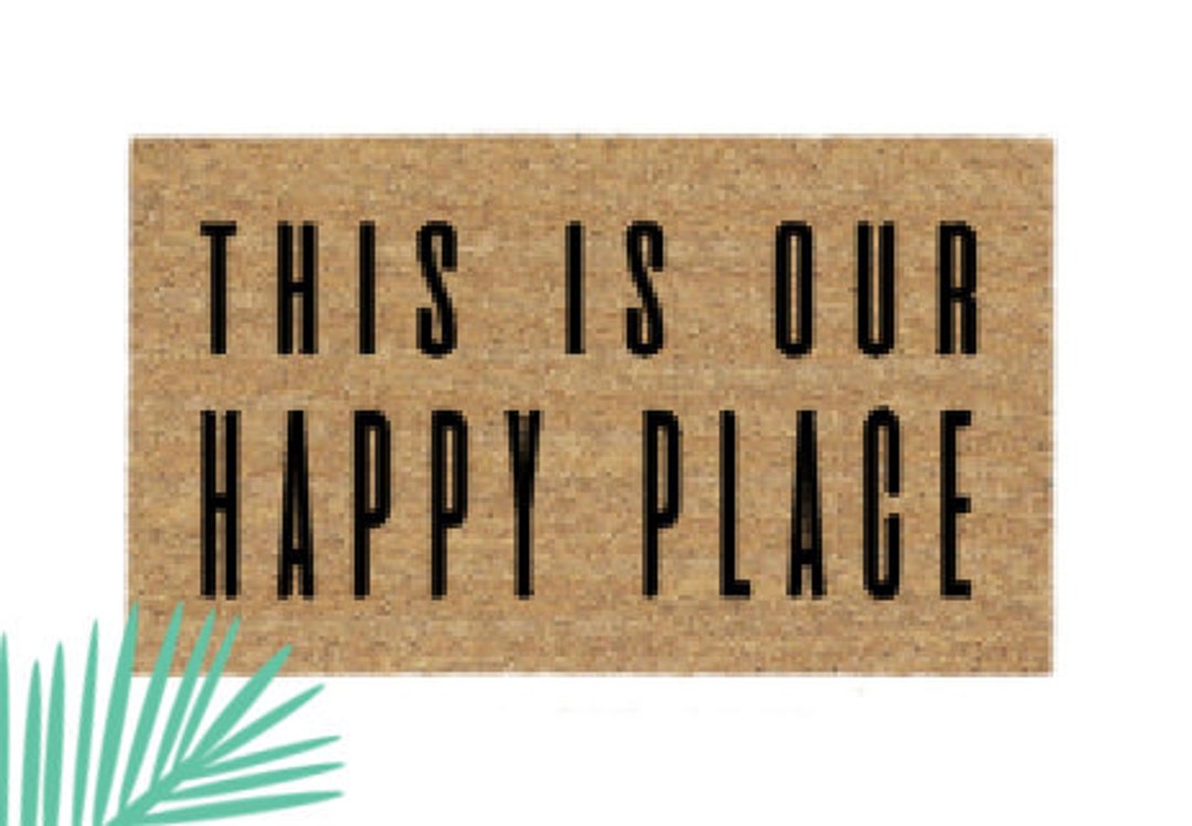 This is Our Happy Place Doormat Rug Custom Doormat Etsy