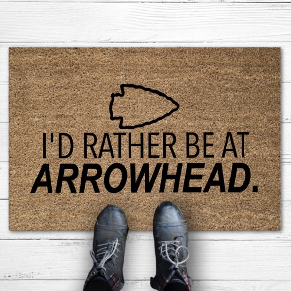 Kansas City Chiefs Door Mat Etsy