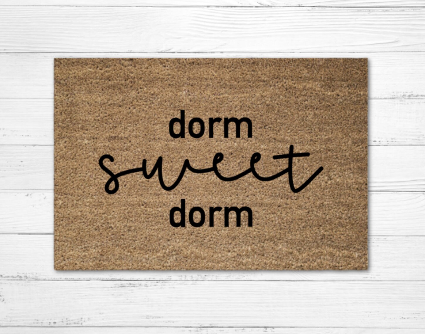 Dorm Sweet Dorm Doormat Rug Custom Mat Personalized Door Etsy