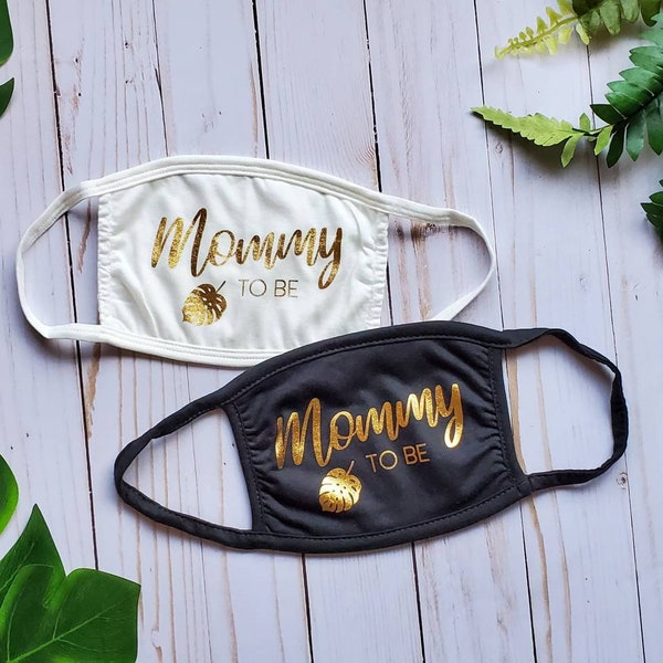 Baby Shower Face Mask Etsy