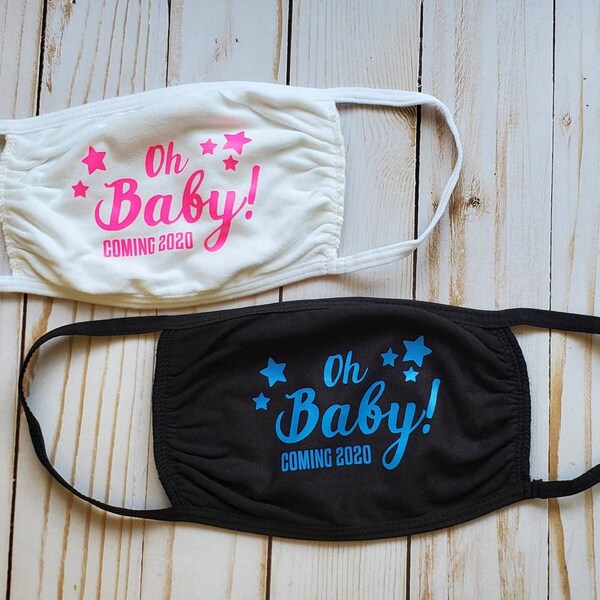 Baby Shower Face Mask Etsy
