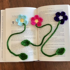 Flower Bookmark Crochet PDF Pattern