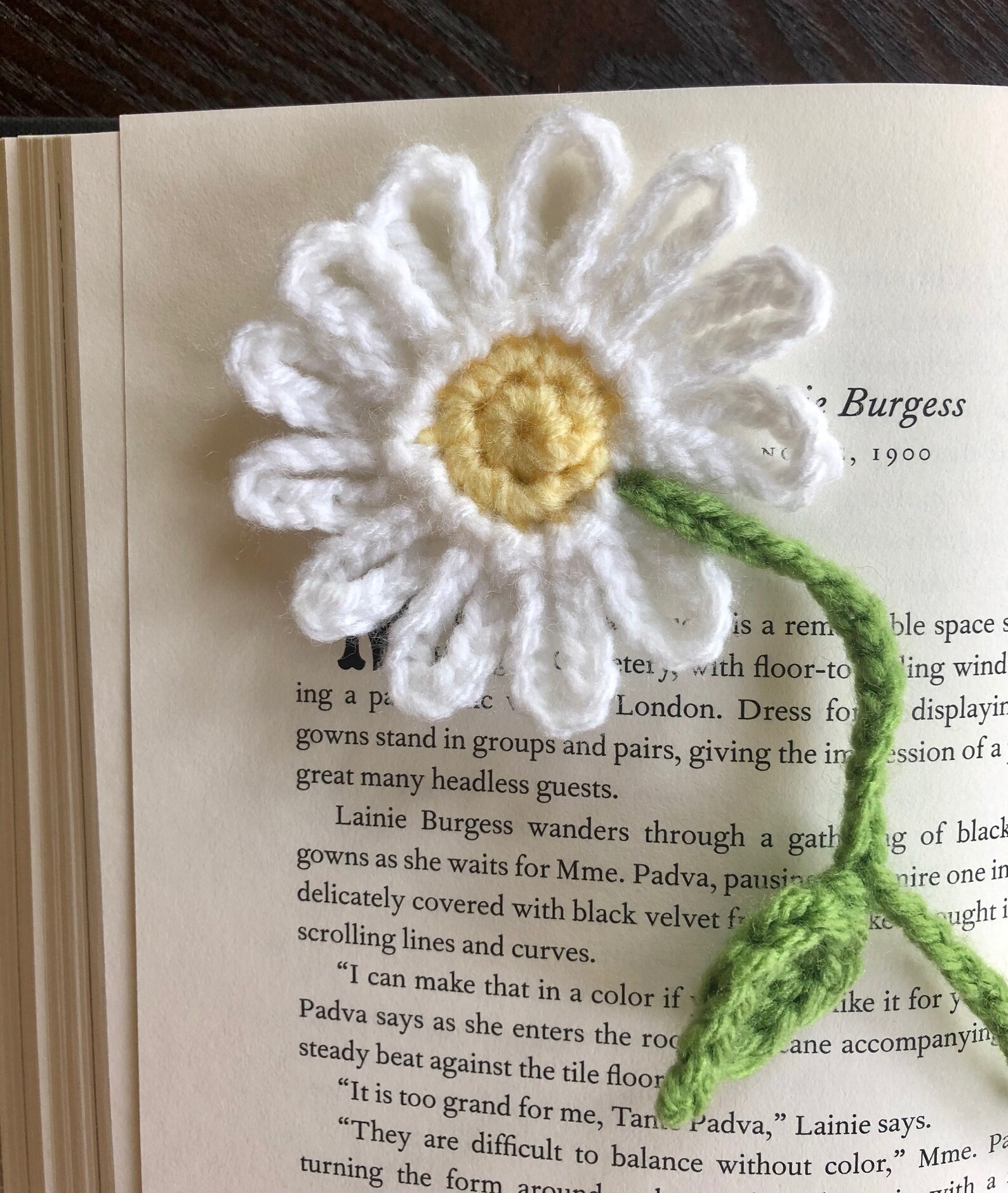 Daisy Bookmark Crochet PDF Pattern Beginner Easy Crochet Tutorial