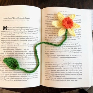 Crochet Flower Bookmark  Step by Step Tutorial 