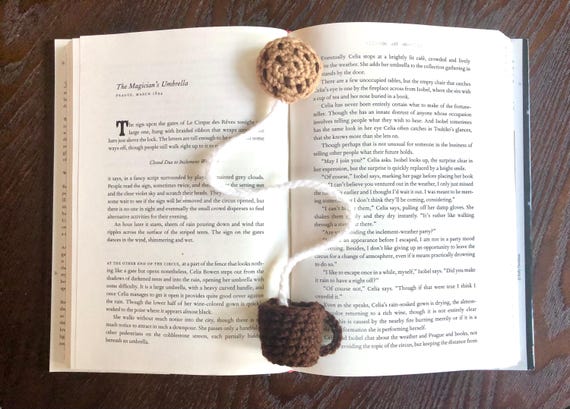 Cookie and Milk Mug Crochet Bookmark PDF Pattern