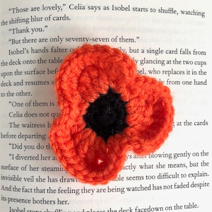Poppy Flower Applique Crochet PDF Pattern | Simple Easy Flat Floral Beginner Instructions / Tutorial | Spring Summer Fall Craft