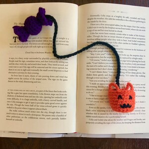 Halloween Crochet Bookmark PDF Pattern Bundle: Bat and Moon, Cauldron ...