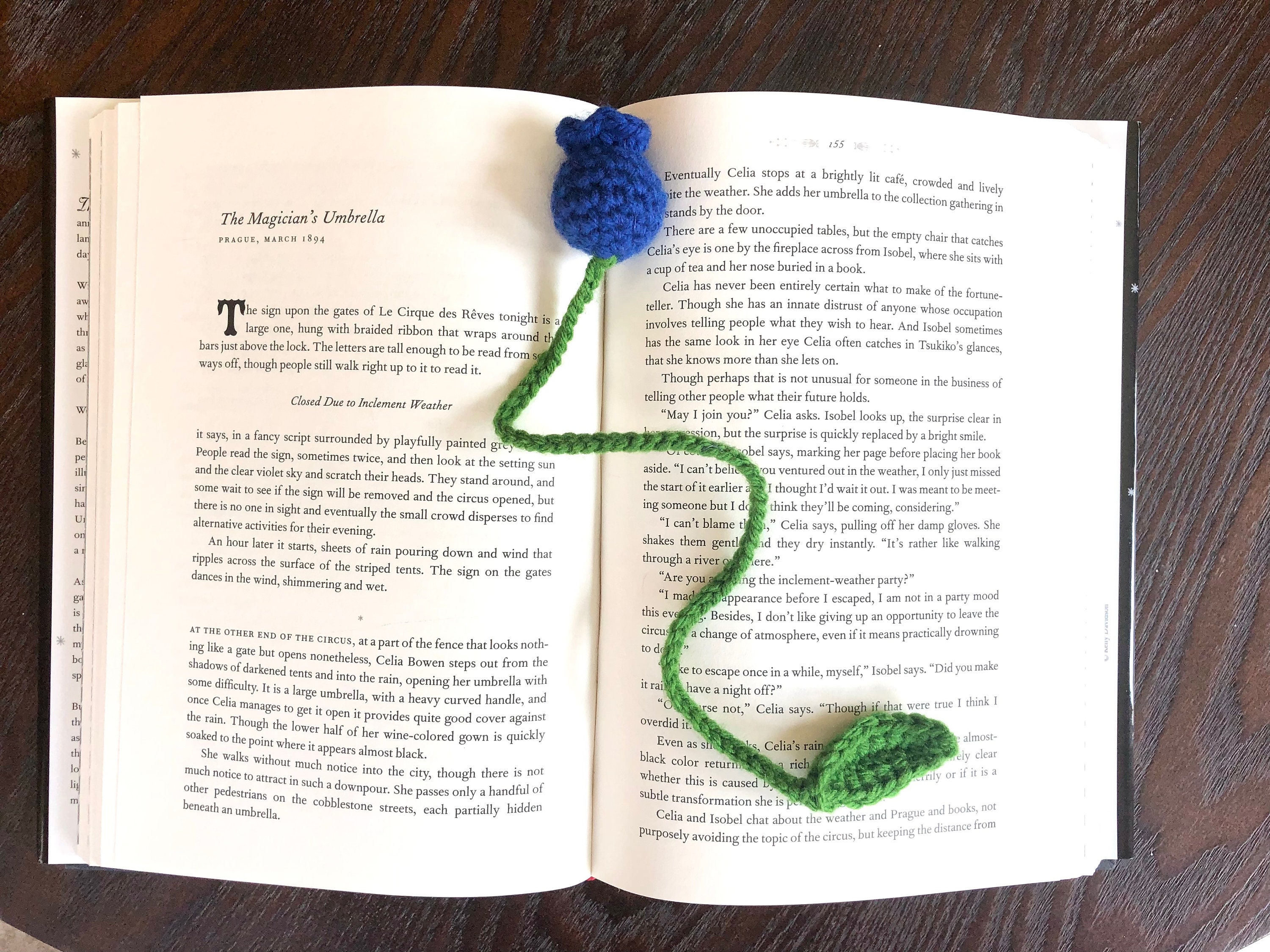 Blueberry and Leaf Bookmark Crochet PDF Pattern - Etsy