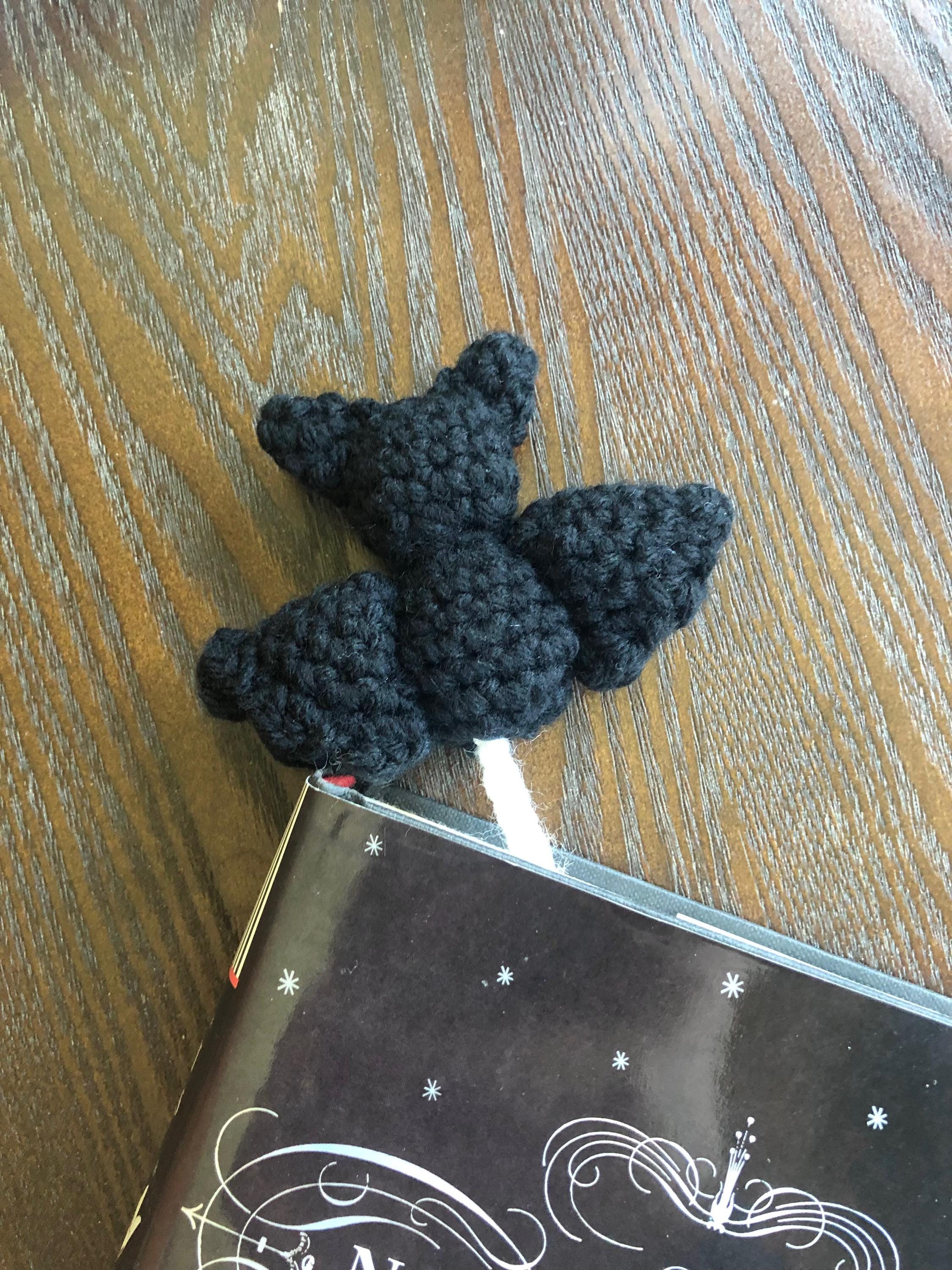 Halloween Crochet Bookmark PDF Pattern Bundle: Bat and Moon, Cauldron ...