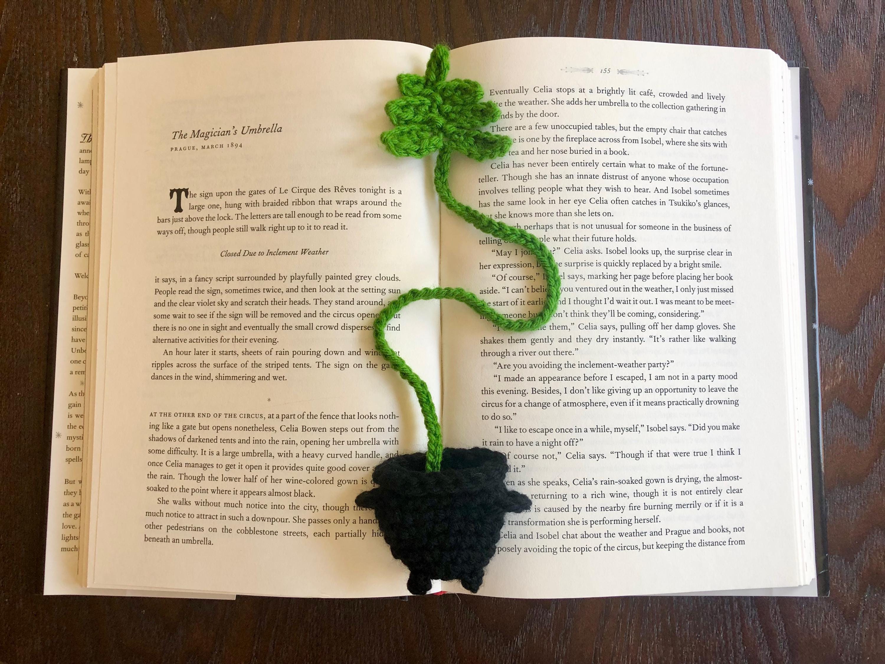 Halloween Crochet Bookmark PDF Pattern Bundle: Bat and Moon, Cauldron ...