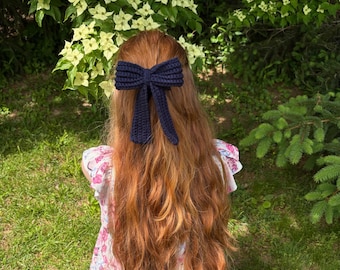Noeud pour cheveux côtelé au crochet Patron PDF