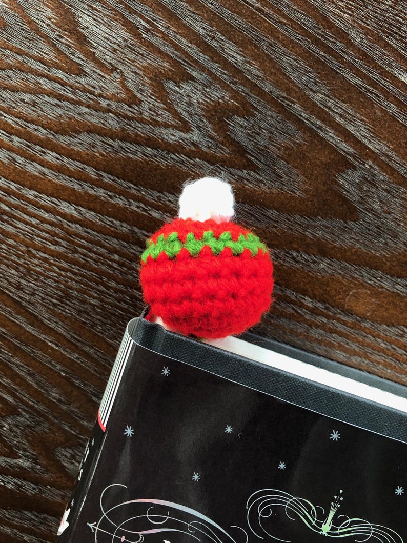 Christmas Tree and Ornament Bookmark Crochet PDF Pattern Winter Cozy