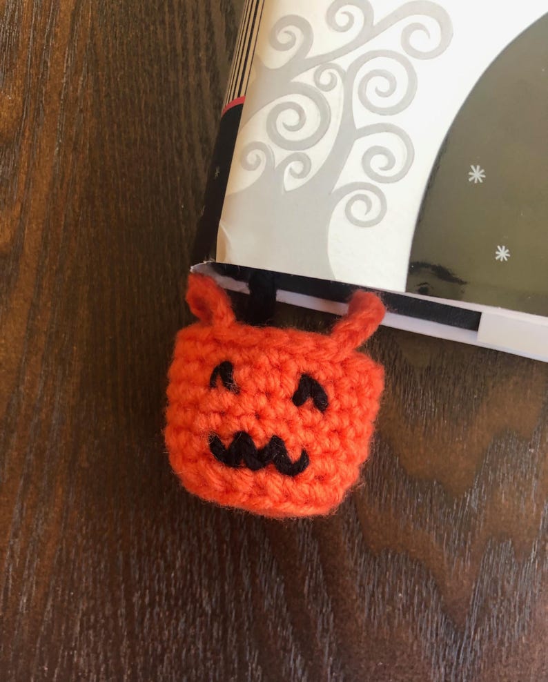 Halloween Crochet Bookmark PDF Pattern Bundle: Bat and Moon, Cauldron ...