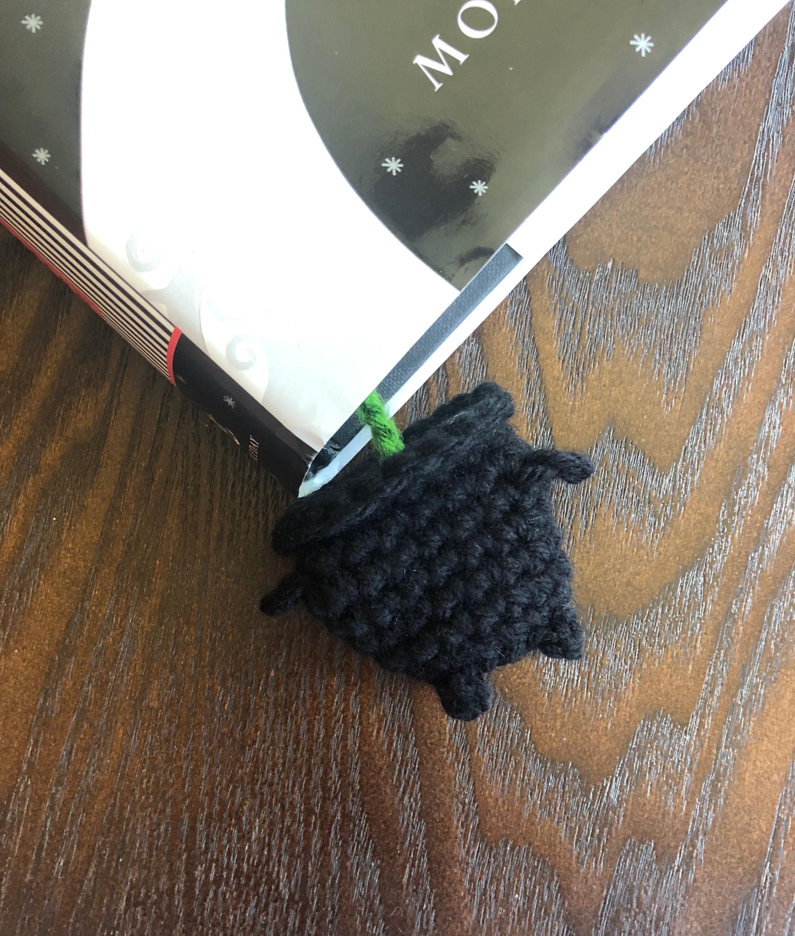 Halloween Crochet Bookmark PDF Pattern Bundle: Bat and Moon, Cauldron ...
