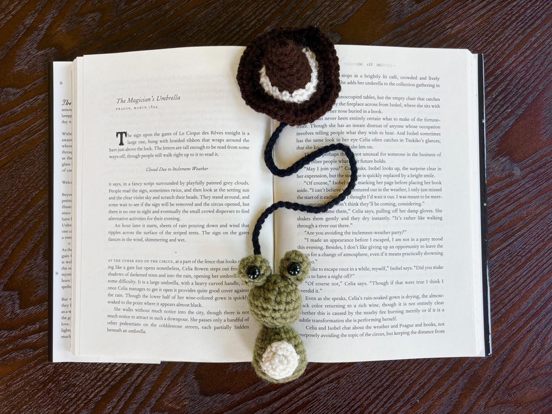 Toad and Witch Hat Bookmark Crochet Halloween PDF Pattern - Etsy
