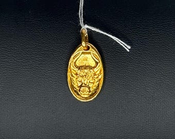 Vintage 24K 999 Pure Gold 3D Flower Pendant - Etsy