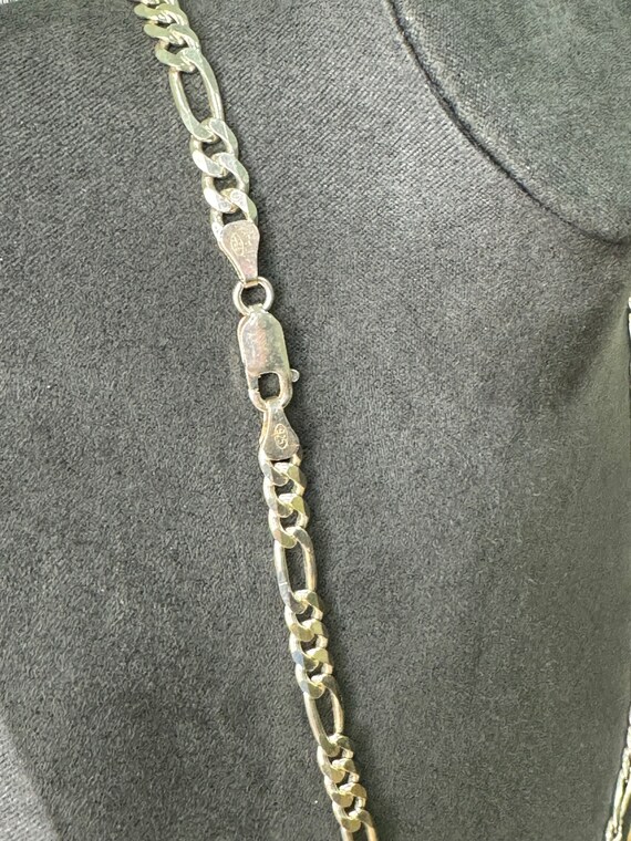 925 Sterling Silver Figaro Chain - image 3