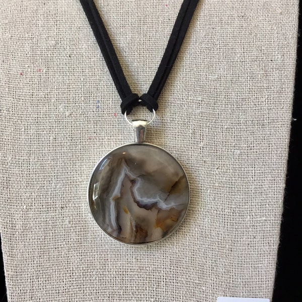 Collar de ágata Montana Moss