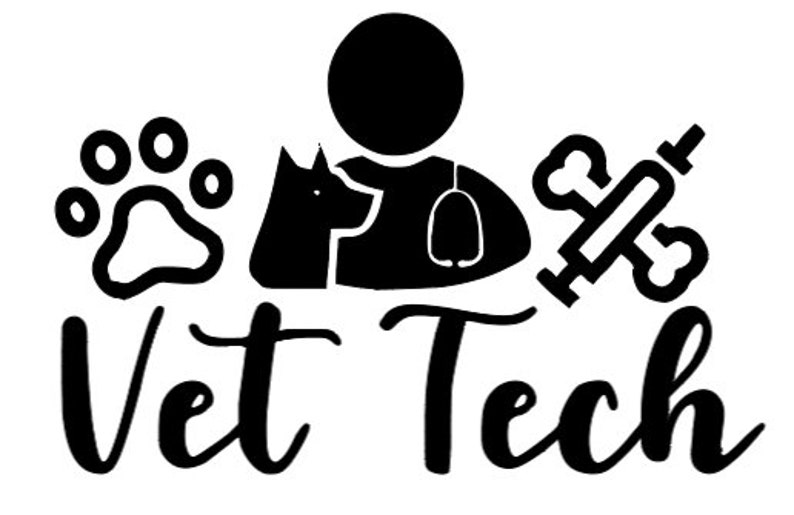 Vet Tech and Veterinarian Decals Etsy