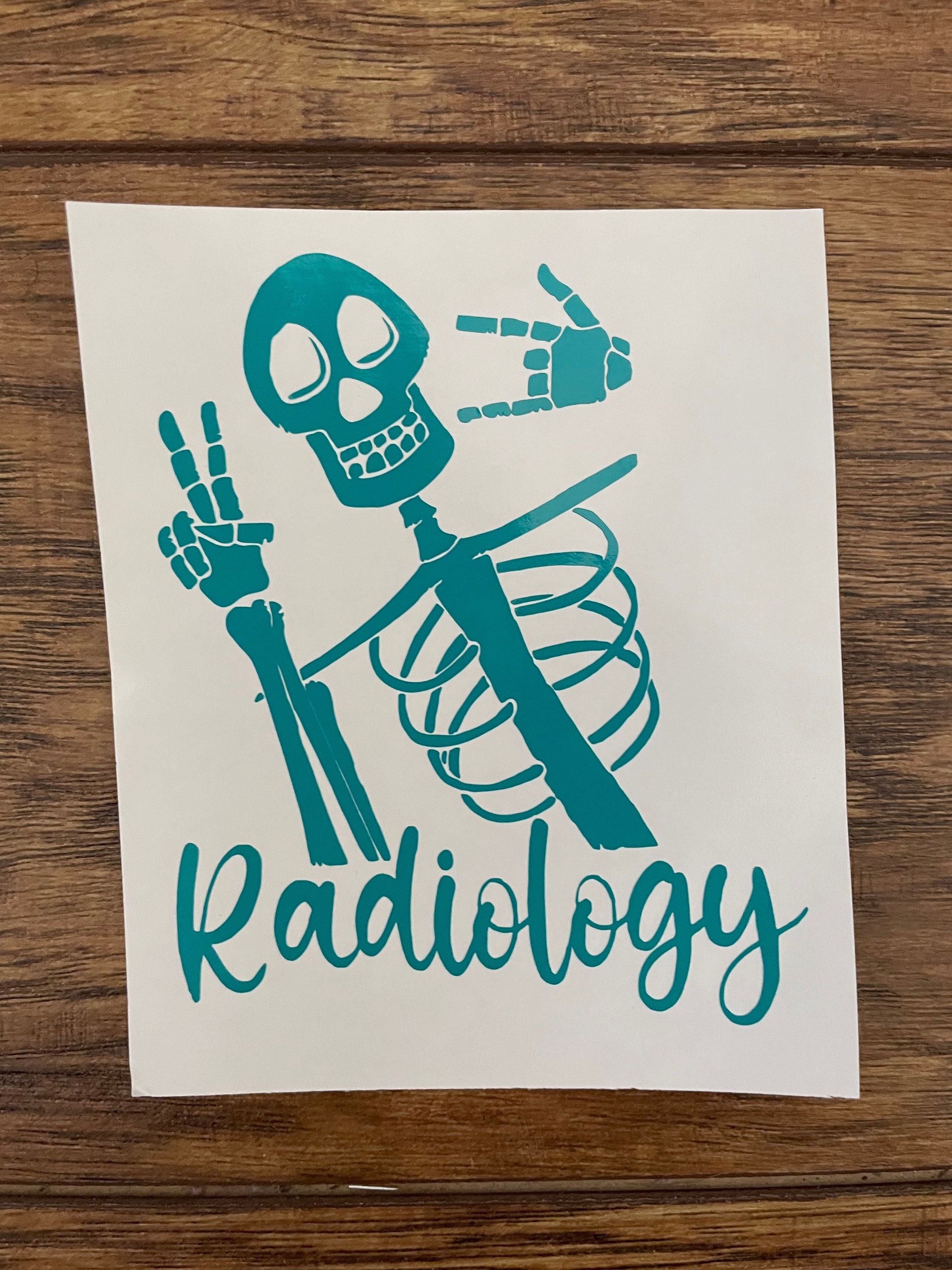 Skeleton Sticker Medical Radiology Skeleton Vinyl Decal - Etsy