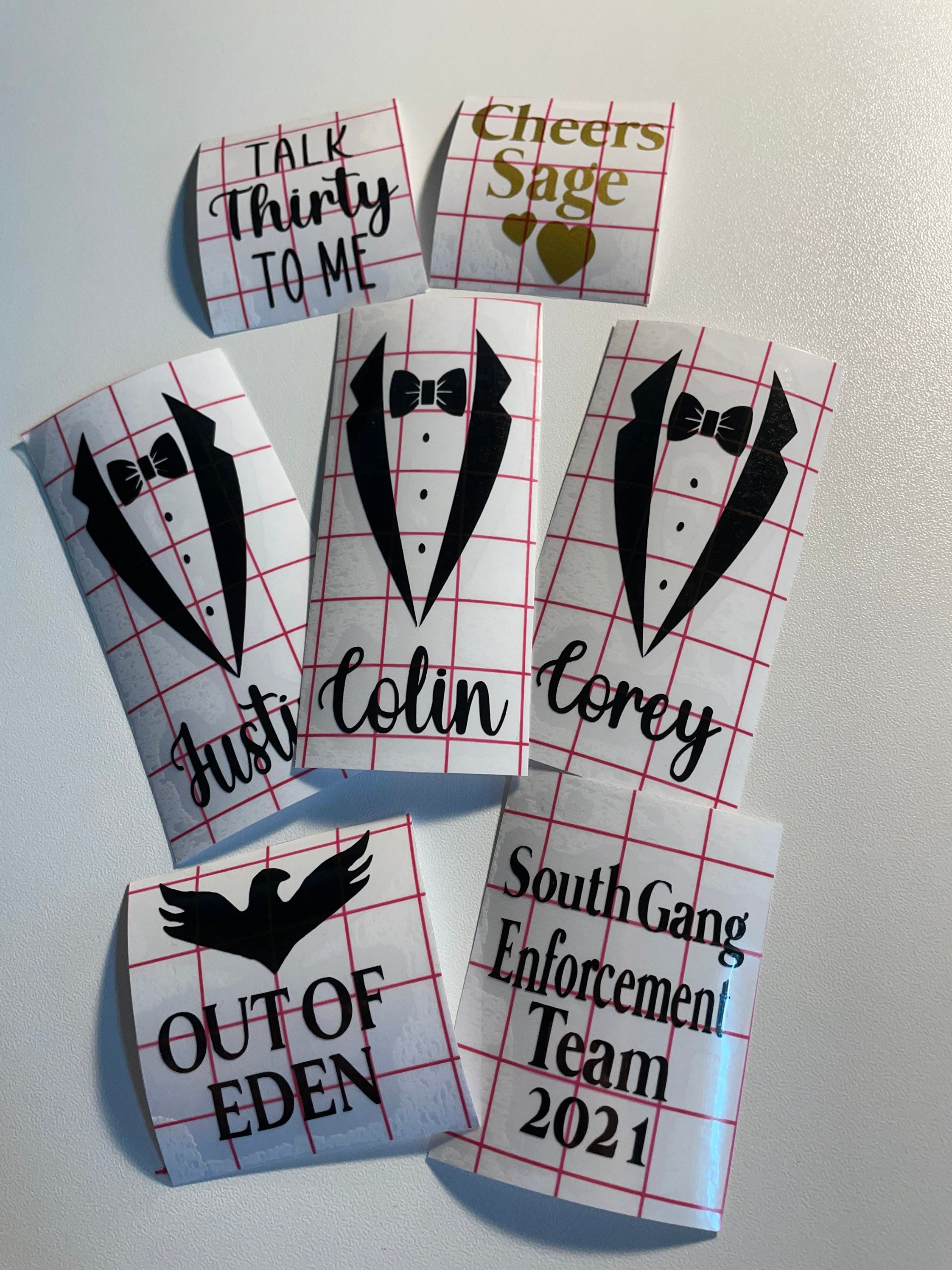 DIY Custom Shot Glass Decals Etsy