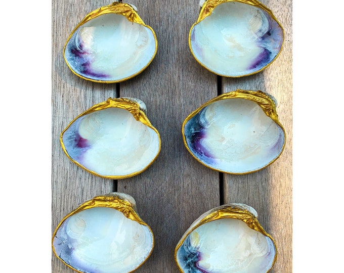 Gold Clam Shell Jewelry Dish Bridal Shell Trinket Dish Etsy