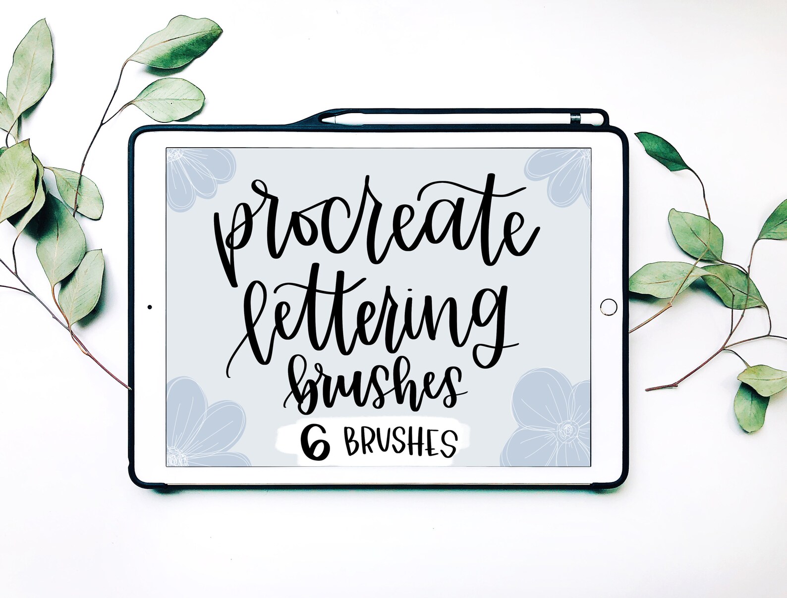 Procreate Lettering Brushes 6 Brushes Included Free Etsy