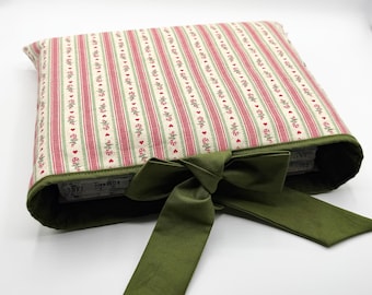 Funda acolchada para Biblia / Funda para libro // Bastón de caramelo vintage