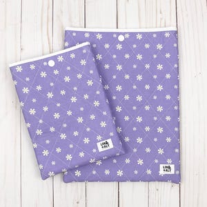 Purple Daisy Tablet Sleeve || Book Sleeve, E-Reader Cover, Tablet Protection, Kindle, iPad Sleeve, Padded Tablet Sleeve