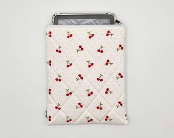 Funda acolchada para tableta, iPad y lector electrónico // Cerezas