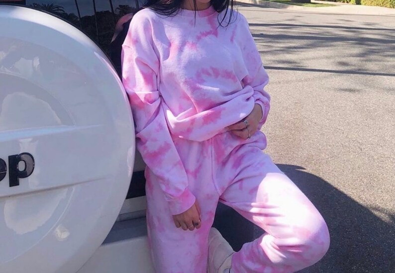 pink sweatsuit