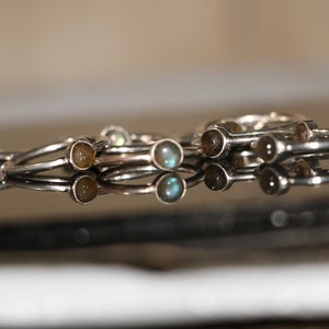 Natural Labradorite Ring - Handmade Silver Ring -Labradorite  Ring - 925 Silver Ring - Labradorite Gemstone Ring - Labradorite Jewelry
