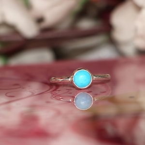 Turquoise ring - Sky blue turquoise ring - 925 Silver Ring - Birthstone Ring - Handmade ring - turquoise Gemstone Jewelry - Gift to her