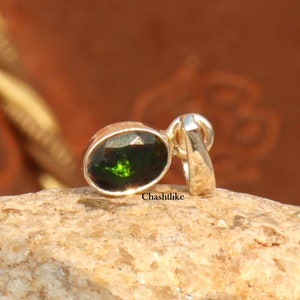 Handmade Black Opal Pendant: 925 Sterling Silver, October Birthstone