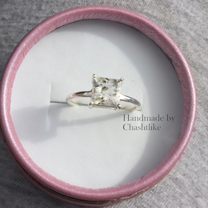 Natural Herkimer Diamond Ring, Herkimer Diamond Ring, 925 Sterling Silver Herkimer Diamond Ring, Gift For Her, Herkimer Diamond Ring