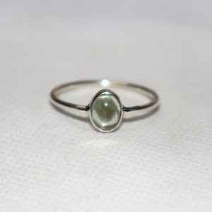 Natural Green Tourmaline Ring - Tourmaline Ring - 925 Silver Ring - Tourmaline Cabochon Ring - Handmade Tourmaline Ring - Tourmaline Jewelry